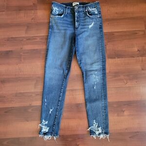 Agolde Distressed Blue Jeans